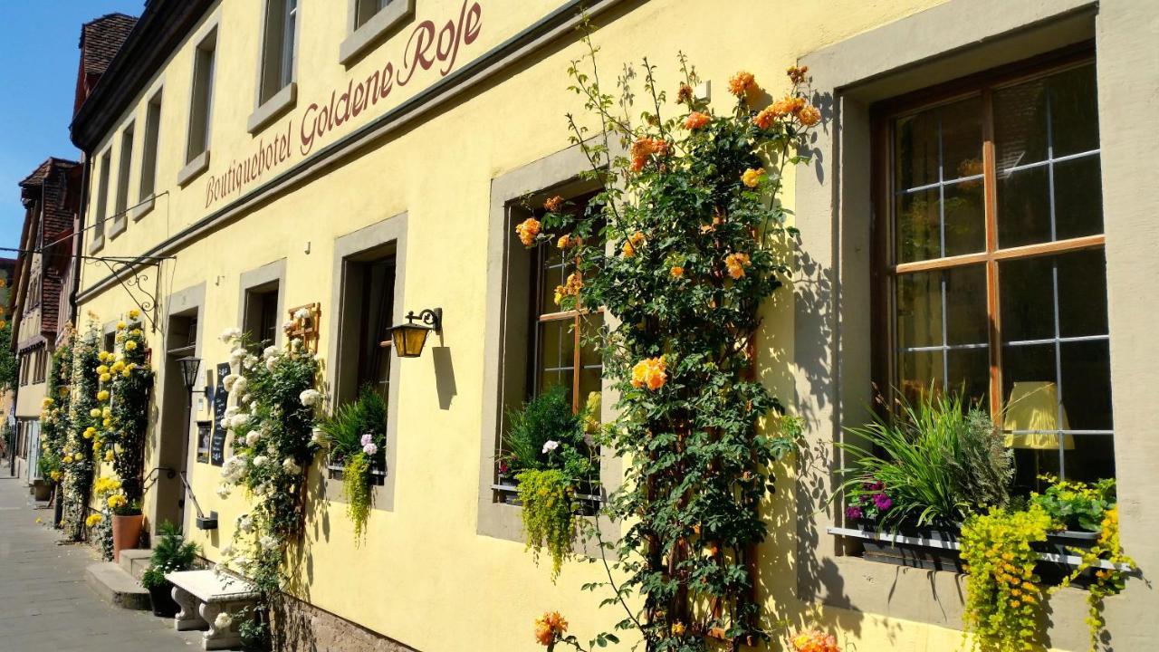Boutiquehotel Goldene Rose - Self-Check-In Ротенбург об дер Таубер Екстериор снимка