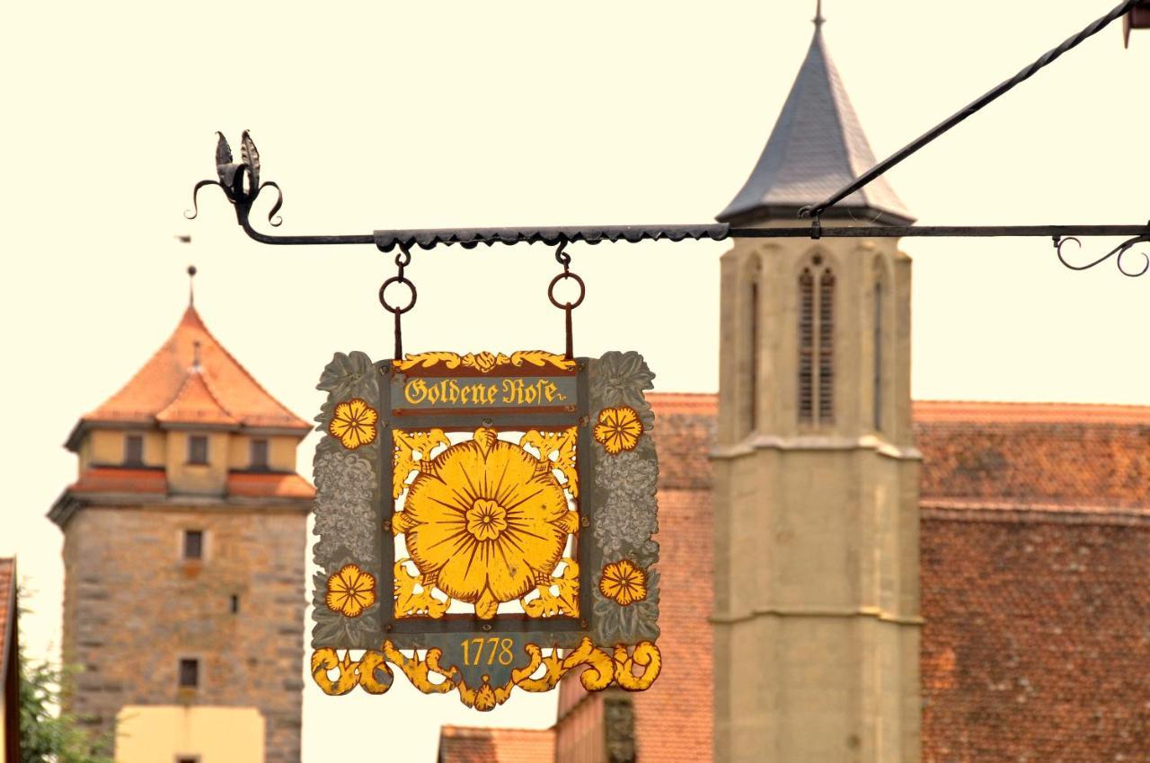 Boutiquehotel Goldene Rose - Self-Check-In Ротенбург об дер Таубер Екстериор снимка
