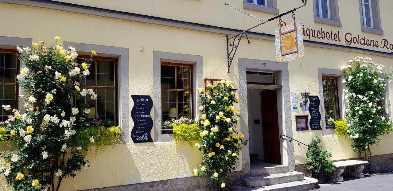Boutiquehotel Goldene Rose - Self-Check-In Ротенбург об дер Таубер Екстериор снимка